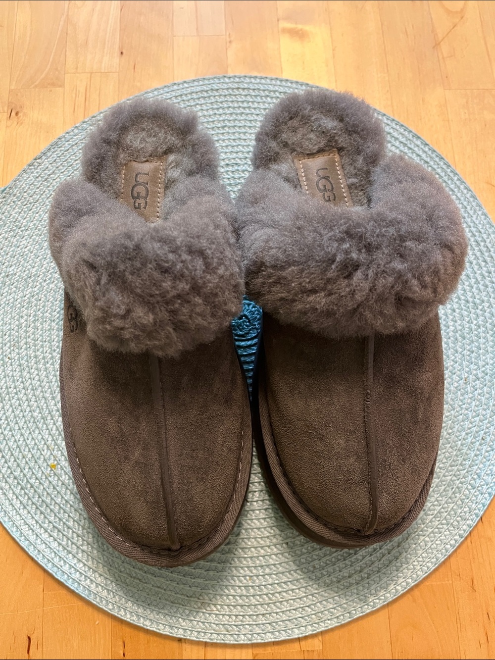 UGG Sheepskin Clog Slippers- Size 7